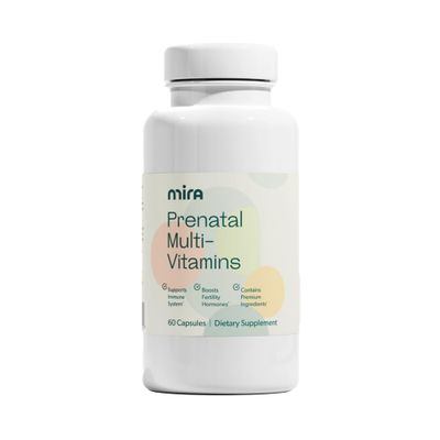 MIRA Prenatal Multi-Vitamins for Women, Folate &amp; Choline, Supplement for Before, During, and Post Pregnancy, Support Your Pregnancy &amp; Fetal Development, 60 Capsules (30 Servings), 1 Pack