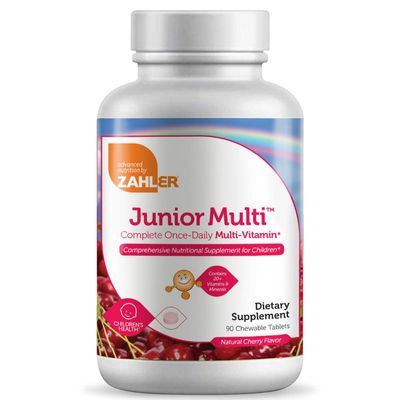Zahler Kids Multivitamin Chewable Vitamin Tablet - Complete One Daily Kids Vitamins Supplement - Contains 20+ Minerals &amp; Vitamins for Kids &amp; Toddlers - Kosher Multivitamins Cherry Flavor (90)
