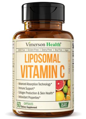 Liposomal Vitamin C 1000mg Capsules - Premium Absorption Vitamin C Capsules for Immune Health &amp; Antioxidant Support. High Potency dose of Liposomal VIT C Yet Gentle on Your Tummy. 60 Capsules