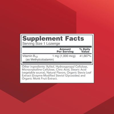 Protocol Methyl B12 1,000mcg - Vitamin B12 for Homocysteine Metabolism* - Supports Brain Health &amp; Healthy Nervous System* - Kosher, Halal &amp; Vegan - 100 Lozenges