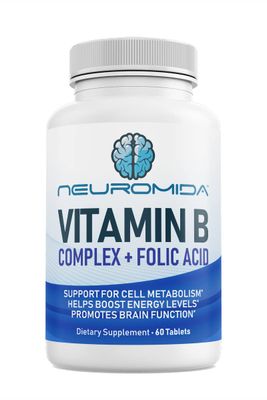 Neuromida Neuro Plus with Phosphatidylserine, B Vitamins, Advanced Formula, Brain &amp; Cognitive Support, Energy &amp; Metabolism, Heart Health, 60 Capsules