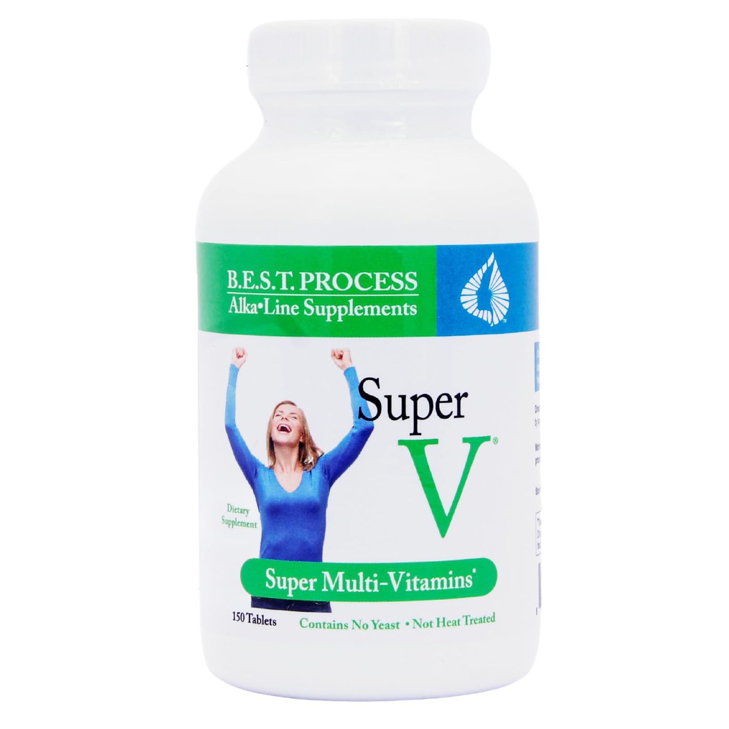 Morter HealthSystem SuperV Best Process AlkaIine - Energizing &amp; Detoxifying Multivitamin - Vitamins &amp; Minerals with Digestive Enzymes, Superfoods and Herbs