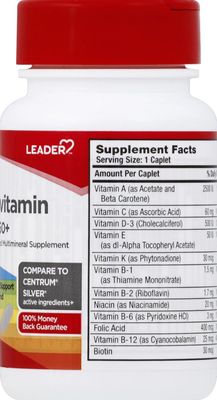LEADER Multivitamin Adult 50+ Caplets 30 ct Pack of 1