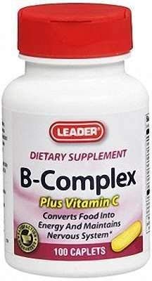Leader Vitamin B Complex Tablets, 100 ct.