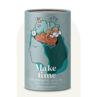 MAKE TIME Prenatal Health Powder Supplement for Women with Folate and Biotin | Multivitamin Include Vitamin B6, B12, A, C, D, Calcium, Zinc, Magnesium 7.4 oz (30 Servings)