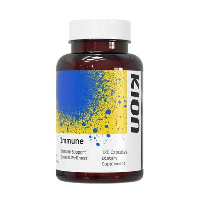 Kion Immune - Immune Support Supplement - Vitamin C Supplement - Vitamin C and Zinc for Everyday Wellness - 500 mg Vitamin C (Ascorbic Acid) and 10 mg Zinc - 120 Servings