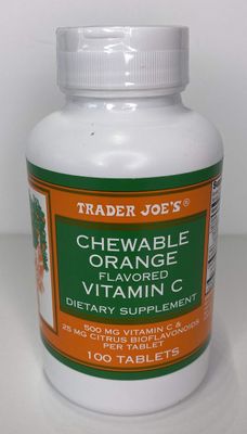 Trader Joe&#39;s Chewable Orange Flavored Vitamin C