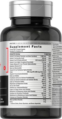 Horbach Men's Multivitamin 50 Plus | 60 Caplets | Non-GMO &amp; Gluten Free Supplement