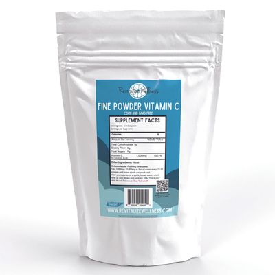 Revitalize Wellness Fine Powder Vitamin C as Ascorbic Acid | Pure, Sugar &amp; GMO-Free | 1000 mg Vitamin C per Serving | 5 Lb Bag