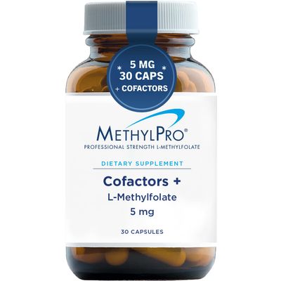 MethylPro L Methylfolate 5mg + Cofactors - L-Methylfolate Supplement with Magnesium Citrate, Vitamin B6, and B12 Vitamins for Optimal Metabolism - Homocysteine Support Supplement (30 Capsules)