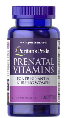 Puritan&#39;s Pride Prenatal Vitamins-100 Caplets