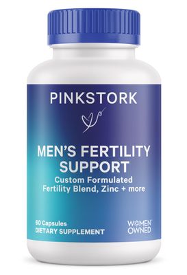 Blue Stork Fertility Supplements for Men - Supports Conception for Him - Male Prenatal Vitamins with Maca Root, Ashwagandha, Folate, B12 - Sperm Heath, Drive, Motility - 60 Capsules