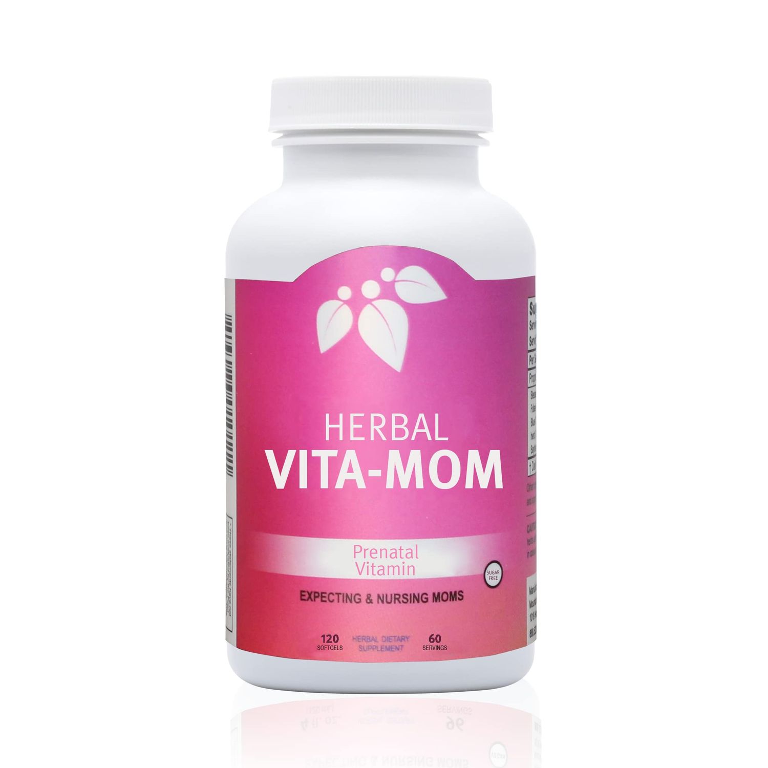 Mountain Meadow Herbs Vita-MOM - Herbal Prenatal Vitamins for Women: Unique Blend of Folic Acid, Vitamins, Iron &amp; Herbs in Soft Gel Caps - 2-Month Supply (120 ct.)