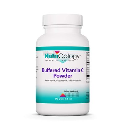 Nutricology Buffered Vitamin C Powder - Calcium, Magnesium, Potassium, Ascorbic Acid, Bowel Tolerance, High-Purity, High Dose, Calcium Carbonate - 8.5 Oz
