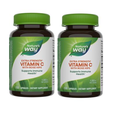 Nature&#39;s Way Vitamin C with Rose Hips Extra Strength; 1000 mg per Serving