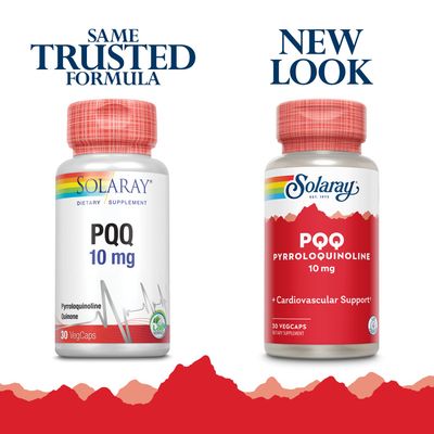 Solaray PQQ 10 mg, Pyrroloquinoline Quinone Supplement, Cellular, Heart &amp; Cognitive Function Support, 30 VegCaps