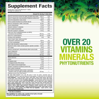 Whole Earth &amp; Sea from Natural Factors, Women's Prenatal Multivitamin and Mineral, Whole Food Supplement, Vegan, 60 tablets, 60 Tablets