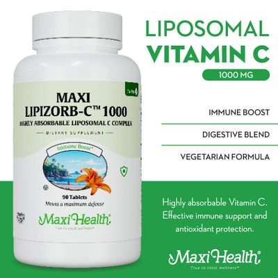 Liposomal Vitamin C - Liposomal VIT C - 1000mg Tablets with Digestive Blend - Highly Absorbable High Dose VitaminC - Non GMO Kosher Vegetarian Doctor-Formulated Immune Support Supplement (90 Count)