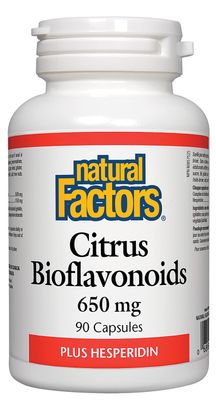 Natural Factors - Citrus Bioflavonoids 650mg, Support for The Body&#39;s Use of Vitamin C, 90 Capsules