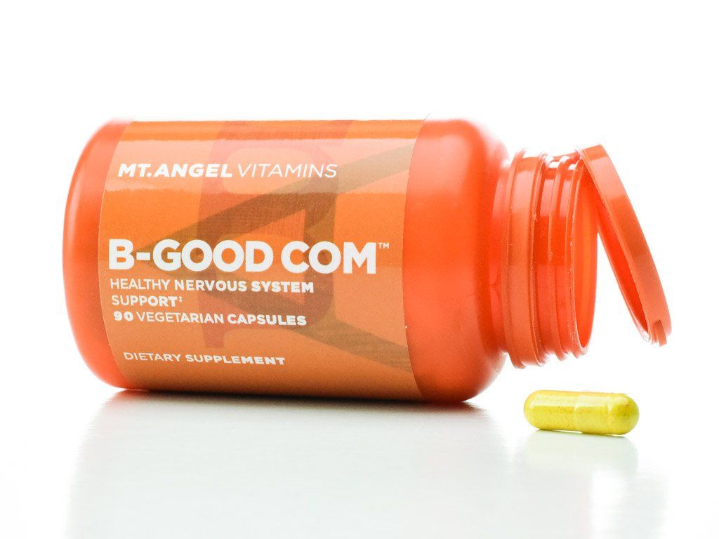 Mt. Angel Vitamins - B-Good Com (Vitamin B Complex), Healthy Nervous System Support (90 Vegetarian Capsules)