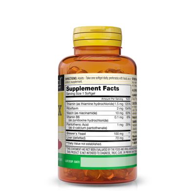 MASON NATURAL Vitamin B-Complex, 300-day Supply, for Normal Nerve Support and Energy Metabolism, 100 Softgels (Pack of 3)