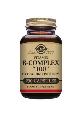 Solgar B-Complex 100, 250 Vegetable Capsules - Heart Health - Nervous System- Supports Energy Metabolism - Non-GMO, Vegan, Gluten / Dairy Free, Kosher, Halal - 250 Servings