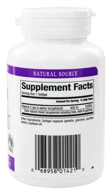 Natural Factors Vitamin E Mixed 400 IU, Antioxidant Support for Cellular Integrity, 90 Softgels