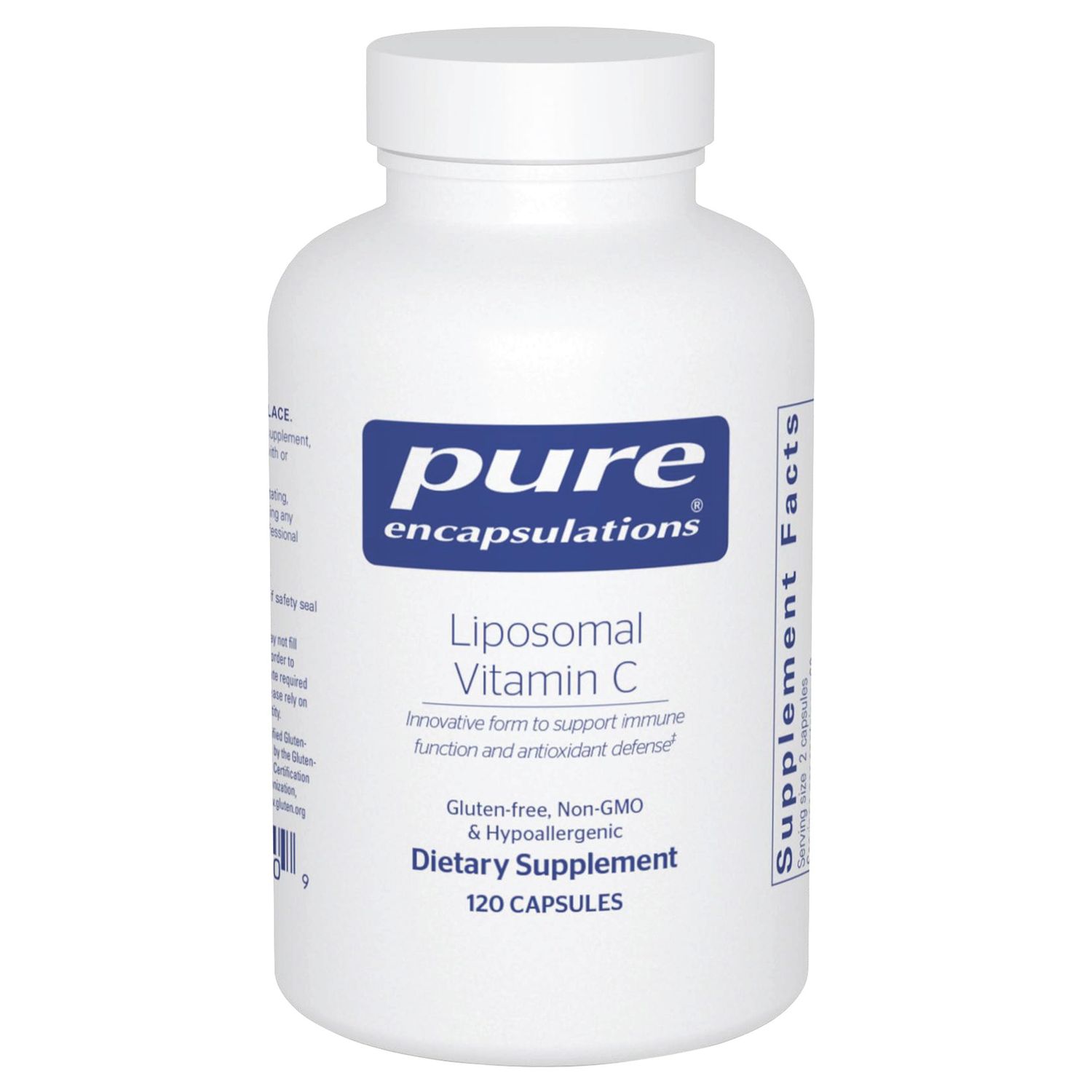 Pure Encapsulations Liposomal Vitamin C - Immune Support Supplement* - Antioxidant Nourishment - Daily Vitamin - Non-GMO &amp; Gluten Free - 120 Capsules