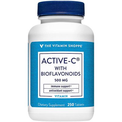 Active-C with Bioflavonoids, Supports Immunity, Vascular Health, Antioxidant, 500 MG (250 Tablets)