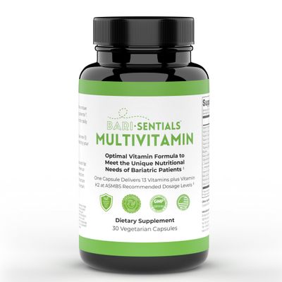 R-Kane Barisentials Bariatric Multivitamins Supplement- Post Bariatric Support for Gastric Bypass, Sleeve Gastroectomy, DS- Essential Daily Nutrition- 30 Vegetarian Capsules