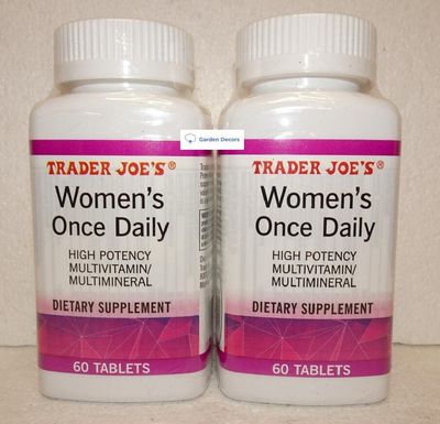 Trader Joe&#39;s2 Trader Joes Womens Once Daily High Potency Multivitamin/Multimineral Dietary Supplement 60 Tablets (Two Bottles)