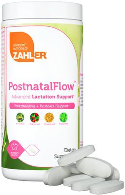 Zahler Postnatal Vitamins for Women - Breastfeeding Supplements for Moms - Lactation Supplement Support with Milk Thistle, Fenugreek, Raspberry Leaf - Non-GMO Kosher Postpartum Vitamins (120 Tablets)