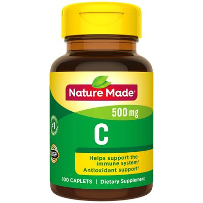 Nature Made Vitamin C 500 mg Caplets 100 Ct