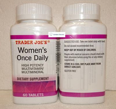 Trader Joe's2 Trader Joes Womens Once Daily High Potency Multivitamin/Multimineral Dietary Supplement 60 Tablets (Two Bottles)