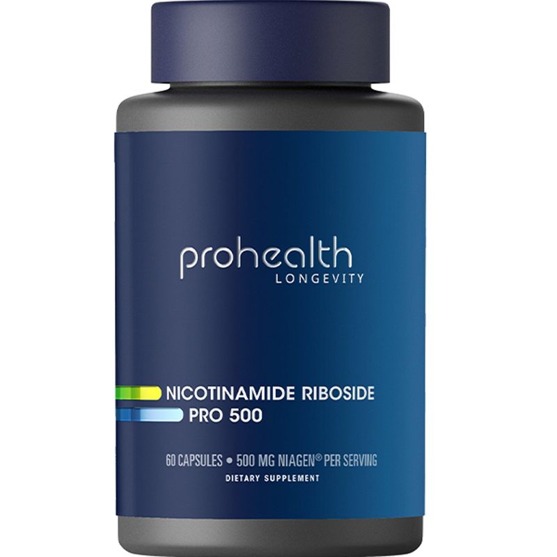 ProHealth Nicotinamide Riboside Pro 500. Patented NR Niagen 500mg Plus 250mg TMG. NAD Supplement Boosts NAD. NR Supplement Proven in 300 Studies. 30 Servings
