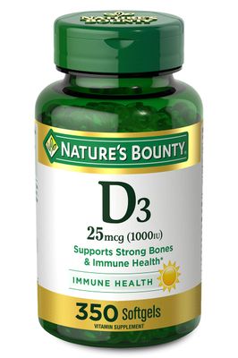 Nature&#39;s Bounty Vitamin D3 1000 IU Softgels, 350 Count