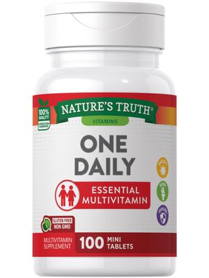 Nature&#39;s Truth One Daily Multivitamin | 100 Mini Tablets | for Men and Women | Non-GMO &amp; Gluten Free Supplement