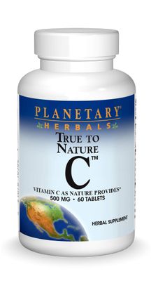 Planetary Herbals True to Nature C Tablets, 500 mg, 60 Count