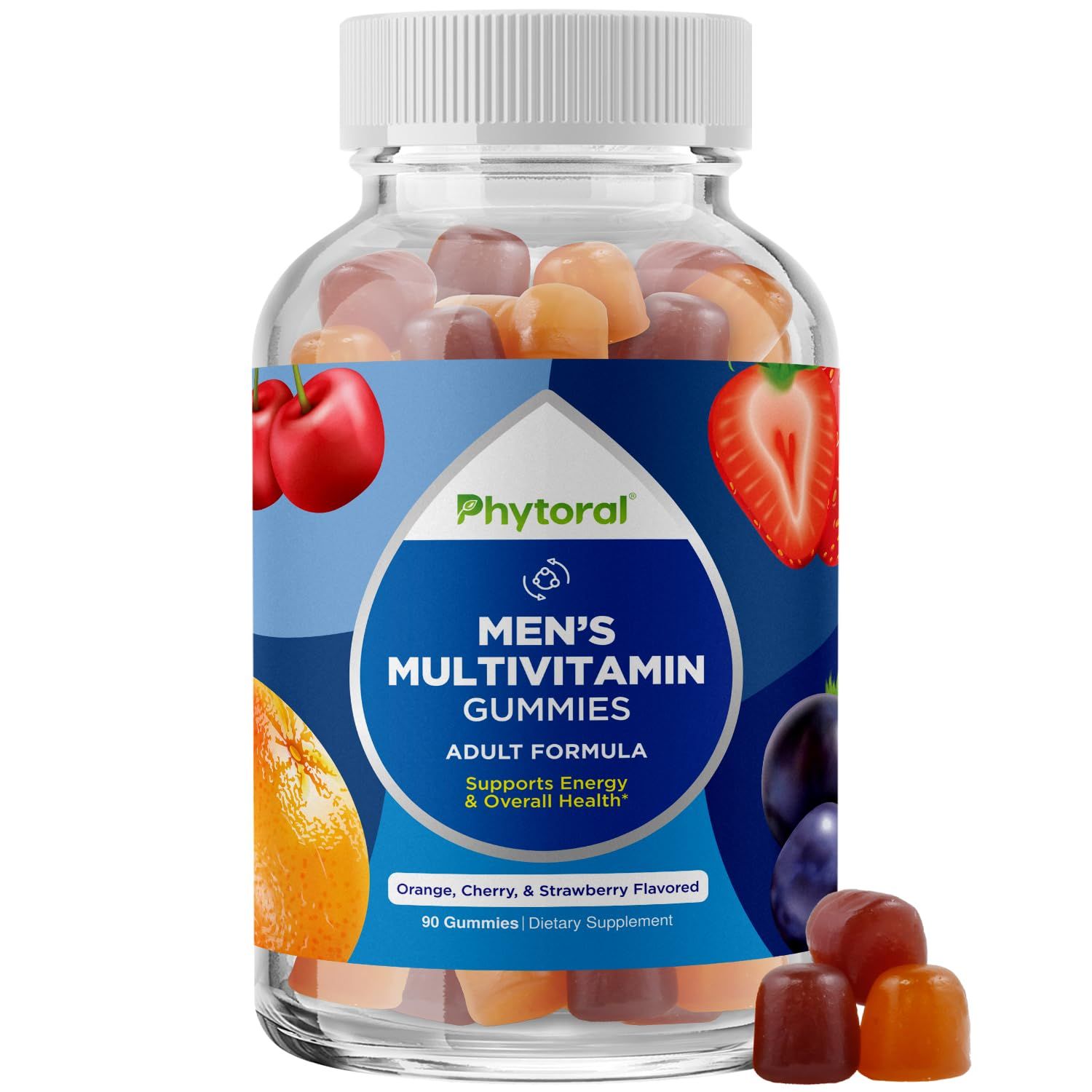 Natural Multivitamin for Men Gummies with Zinc - Mens Multivitamin Gummy with Vitamin D C A &amp; Biotin - Mens Multivitamins Gummies with Vitamin B6 &amp; Vitamin B12 for Full Mens Health Supplement