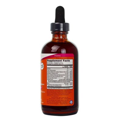 NOW Supplements, Ultra B-12, Liquid, 800 mcg Folic Acid, Cellular Energy Production*, 4-Ounce