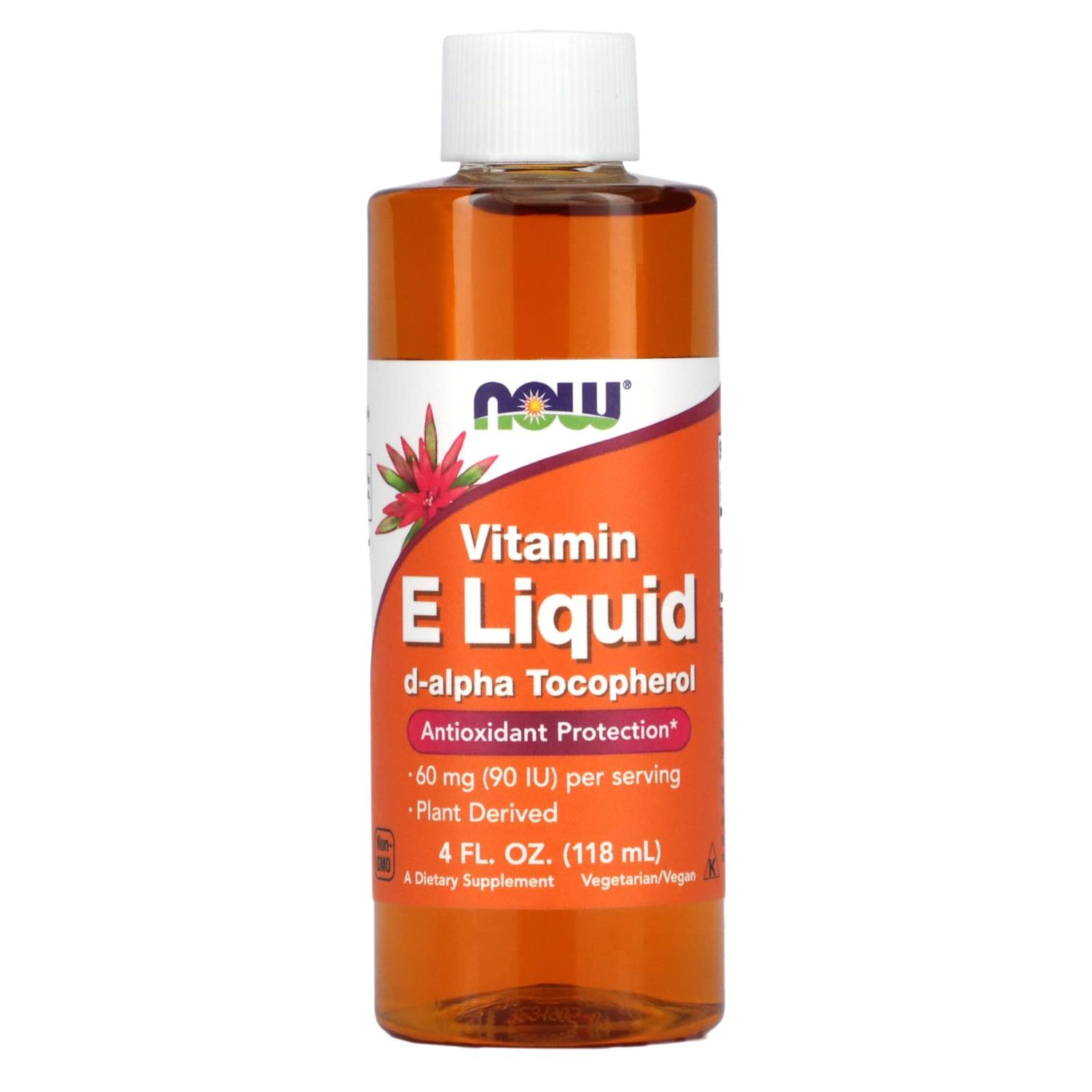 NOW Vitamin E 90 IU Liquid,4-Ounce