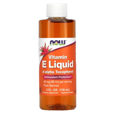 NOW Vitamin E 90 IU Liquid,4-Ounce