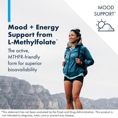 Metabolic Maintenance L-Methylfolate 5mg - Gluten-Free &amp; Dairy-Free Folate Supplement - Brain Supplement for Cognitive Health - Methylated Folate for Daily Use (90 Capsules)