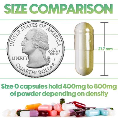 XPRS Nutra Vegan Size 0 Separated Capsules - 100 Count Premium Empty Capsules Separated in Bags - Clear Separated Empty 0 Capsules - Pill Capsules Empty for DIY Supplement Filling