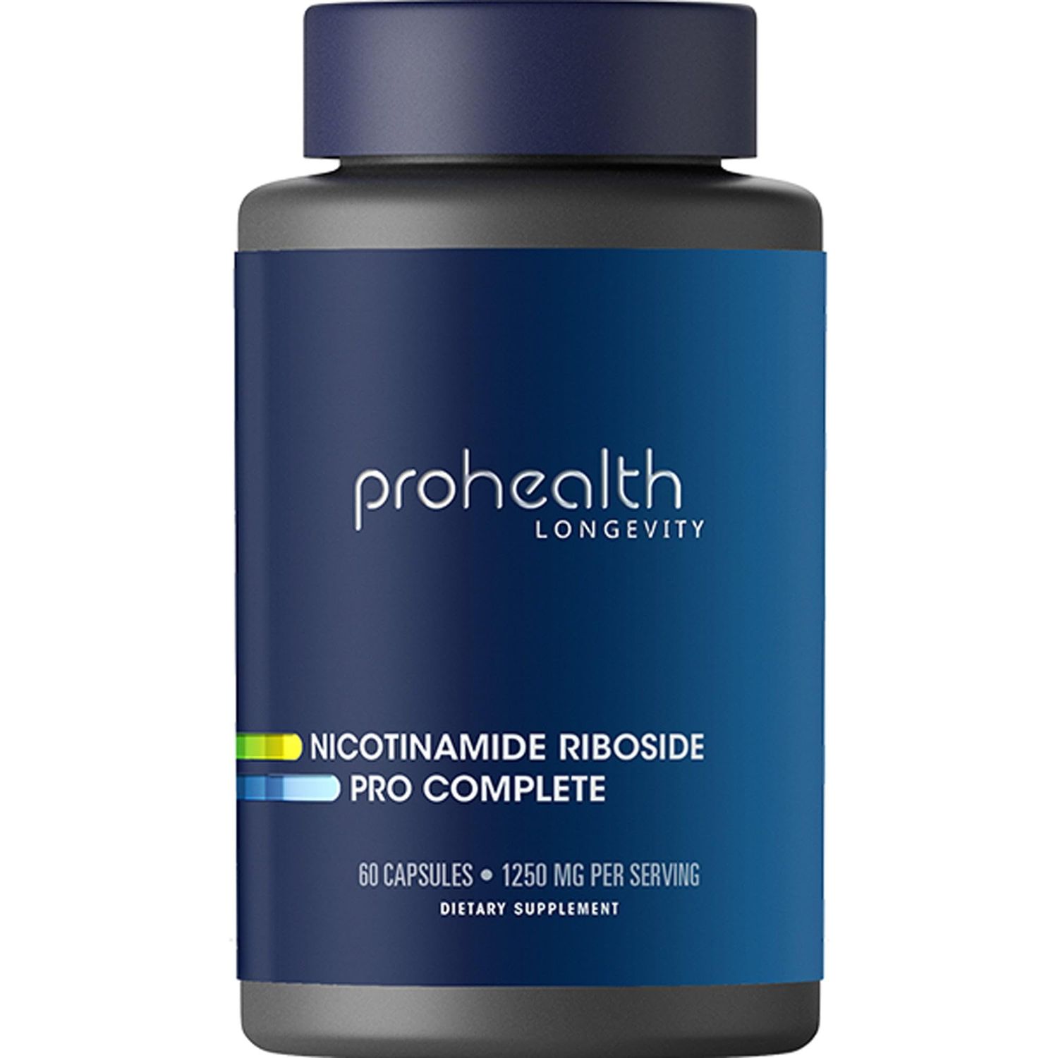 ProHealth Nicotinamide Riboside Pro Complete NAD Supplement. 500mg Patented Niagen NR (The Active Ingredient in NMN), Plus 250mg TMG, Plus 500mg Trans-Resveratrol. Equal to 690mg of NMN. 30 Servings