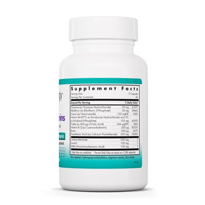 Nutricology Super Vitamin B Complex - Vitamin B for Men &amp; Women, Vitamin B Supplement, Vitamin B12, Vitamin B6, Vegetarian Capsules, Corn-Free, Yeast-Free - 120 Count