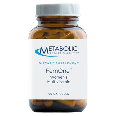 Metabolic Maintenance FemOne - Womens Multivitamin with Vitamin D3, Vitamin B12, Methylfolate - Contains Key Nutrients for Reproductive &amp; Immune Health (90 Capsules)