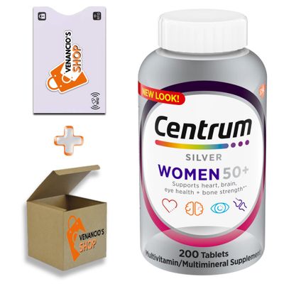 Centrum Silver Womens 50 Plus Vitamins, Multivitamin Supplement, 200 Count (Pack of 1)