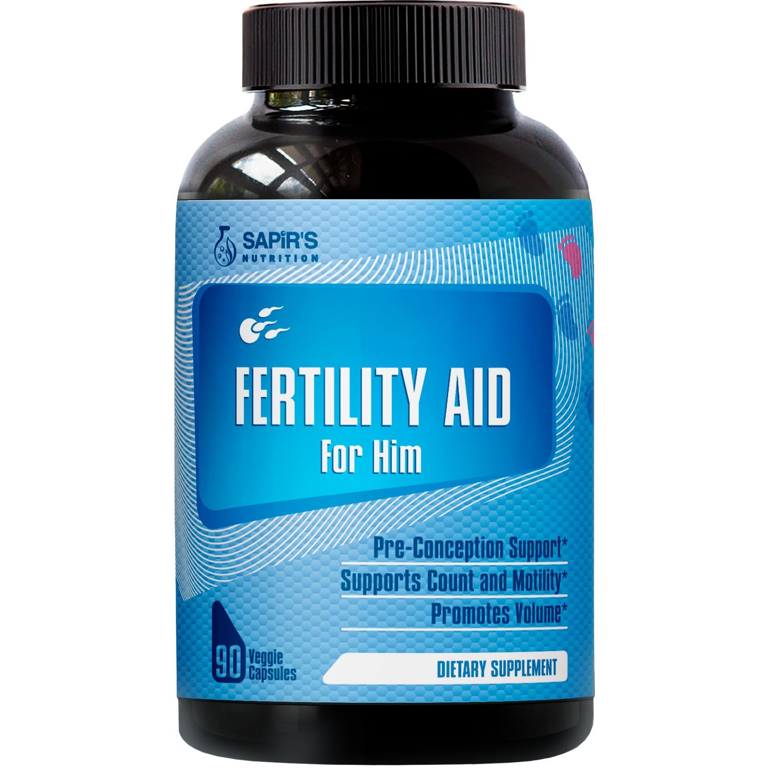 Male Fertility Supplement - Pre Conception for Him Boost Sperm Count, Motility Activator &amp; Strength, Fertility Supplements for Men, Zinc, Folate Acid, Load Boost Vitamins D,E.. Mens Prenatal Vitamins