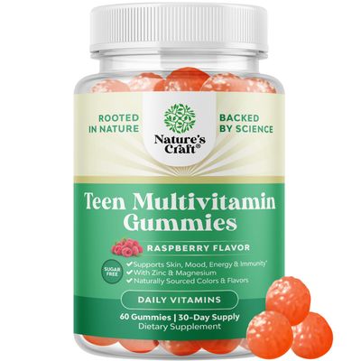 Sugar Free Gummy Vitamins for Teen Girls &amp; Boys - Teen Vitamins for Boys 12-17 Gummies &amp; Girls 12-17 for Enhanced Immunity Energy and Skin - Teen Multivitamin for Girls 12-17 and Boys with Magnesium